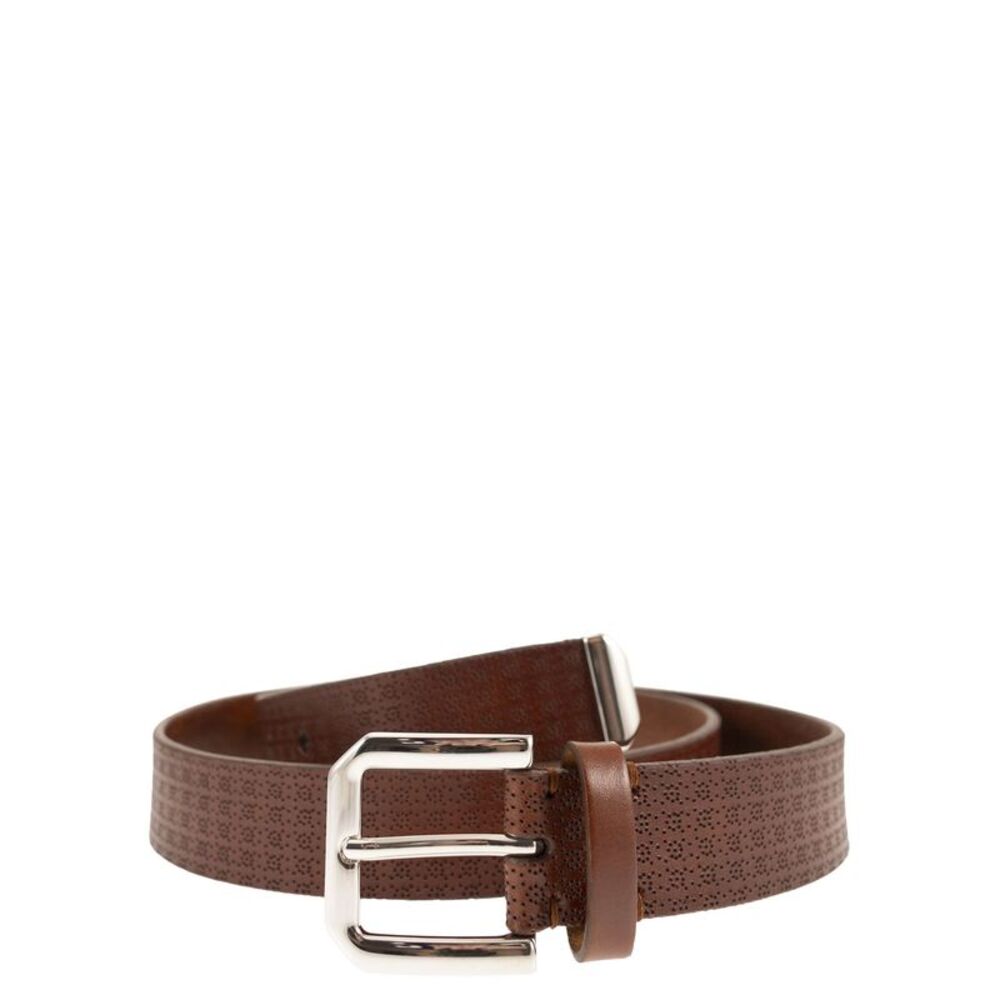 Brunello Cucinelli Men Micro-Perforated Leather Belt